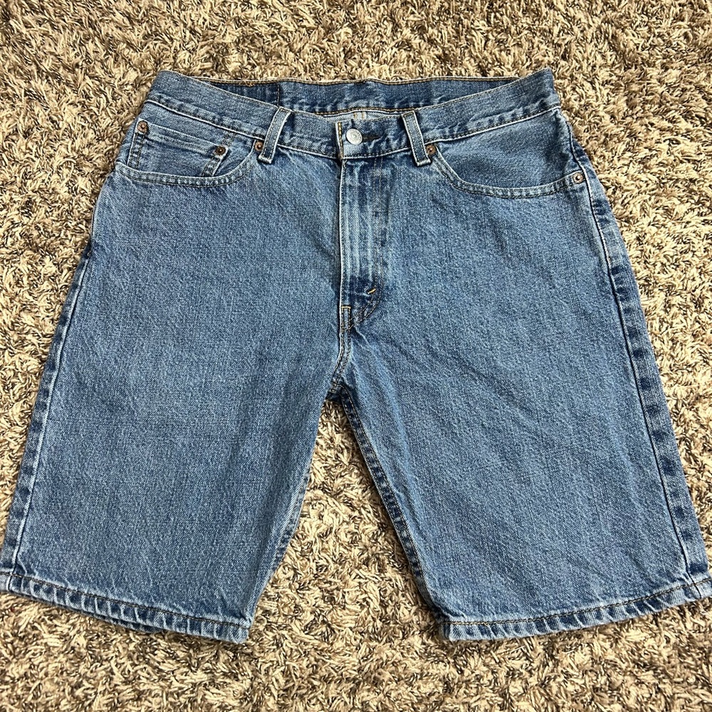 Levi’s 505 Blank Tab Classic Men's Denim Shorts Sz 33